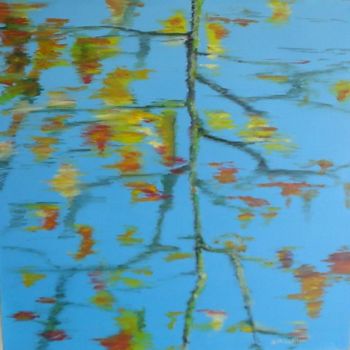 Peinture intitulée "REFLETS D'AUTOMNE" par Dominique Thivollier, Œuvre d'art originale