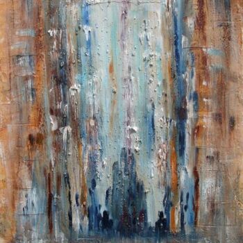Peinture intitulée "Aux portes du ciel" par Elisa Cook Benbassat Bassat, Œuvre d'art originale, Huile