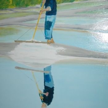 Pittura intitolato "LE SAULNIER" da Dominique Thivollier, Opera d'arte originale