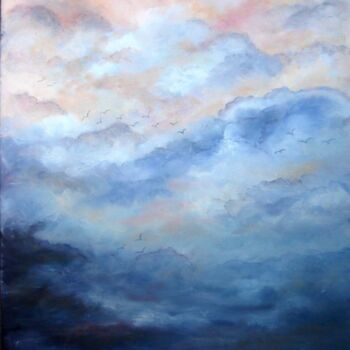 Painting titled "Toujours plus haut" by Elisa Cook Benbassat Bassat, Original Artwork, Other