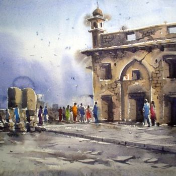 Painting titled "Hyderabad04." by Kishore Singh, Original Artwork