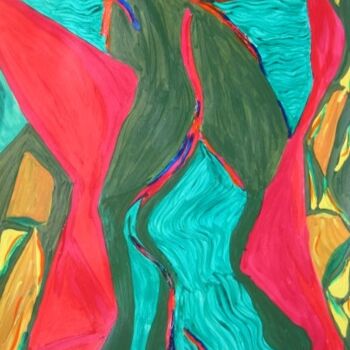 Digitale Kunst mit dem Titel "Contemporary Abstra…" von Sesha, Original-Kunstwerk
