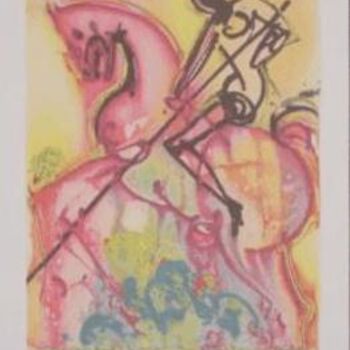 Printmaking titled "Saint George" by Edward Friedman, Original Artwork, Other