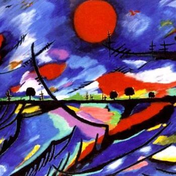 Peinture intitulée "PAYSAGE SISMIQUE (…" par H . Mortazavi, Œuvre d'art originale