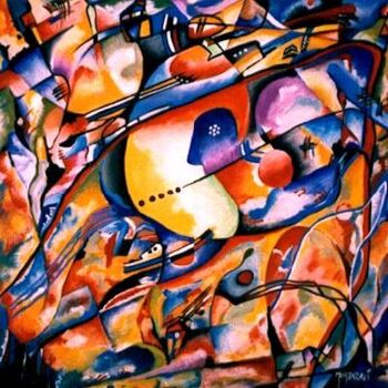 Peinture intitulée "COMPOSITION AUTOMNA…" par H . Mortazavi, Œuvre d'art originale