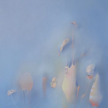 Painting titled "The Game" by Adrian Paiu, Original Artwork, Oil