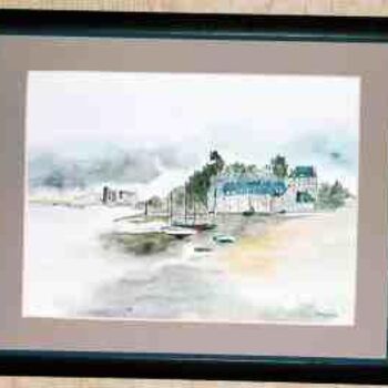 Peinture intitulée "Le Guildo" par Jean Guyou, Œuvre d'art originale, Huile