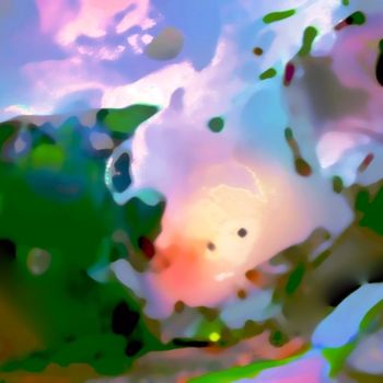 Digital Arts titled "the dawn squirts ou…" by Tomas Karkalas, Original Artwork, Digital Painting