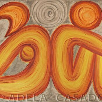 Painting titled "DESAMOR / Hearbreak" by Adela Casado Cano, Original Artwork, Acrylic