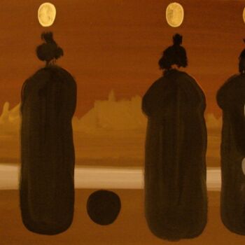 Peinture intitulée "Chinese girls I" par Rob Arbouw, Œuvre d'art originale, Huile