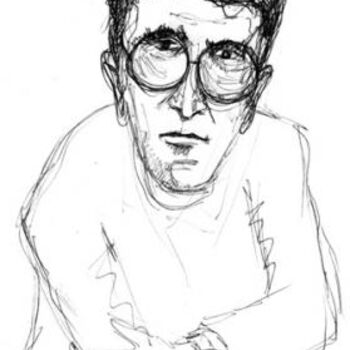 Dibujo titulada "el detective belano" por Carlos Ardohain, Obra de arte original