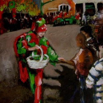Painting titled "Dublin Parade" by Aa Juan Lleras, Original Artwork, Oil