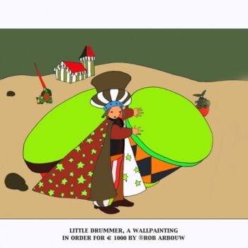 Картина под названием "the Little drummer" - Rob Arbouw, Подлинное произведение искусства