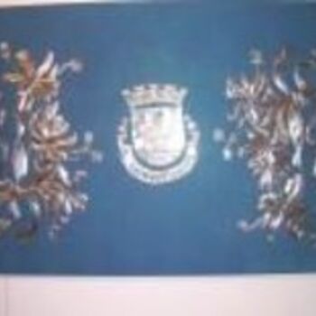 Painting titled "O Brasão Sadino" by Vanda Estriga, Original Artwork