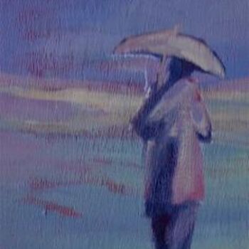 Peinture intitulée ""En promenade 3"" par Catherine Suchocka, Œuvre d'art originale, Autre