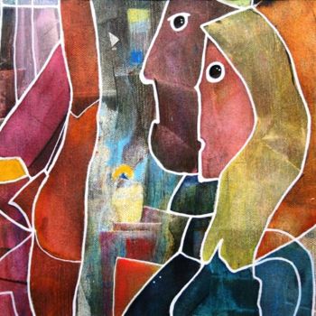 Pittura intitolato "MAIS OU EST DONC L…" da Catherine Wagner  Dudenhoeffer, Opera d'arte originale