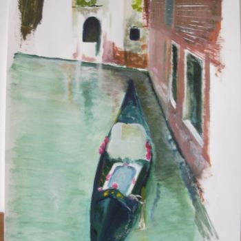 Peinture intitulée "Gondole" par Nathalie Torrents, Œuvre d'art originale
