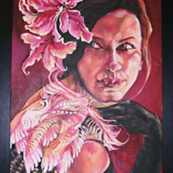 Painting titled "Joviale" by Claudette, Original Artwork, Oil