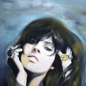 Peinture intitulée "La femme aux bagues" par Manu Surreabulliste, Œuvre d'art originale