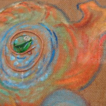 Peinture intitulée "nativité détail" par Nanou, Œuvre d'art originale
