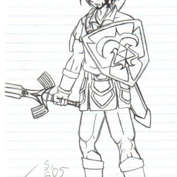 Drawing titled "Link Remix" by Matthew Gleason, Original Artwork