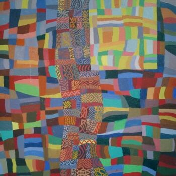 Painting titled "window 93" by Majd Kayali, Original Artwork