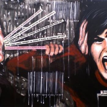 Schilderij getiteld "Saturation" door Edith Bos Boyer (EDITH DONC), Origineel Kunstwerk, Acryl