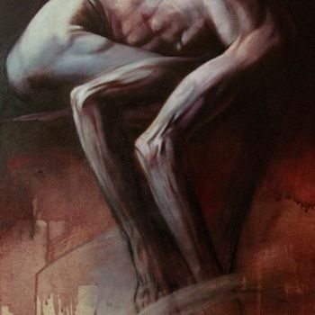 Peinture intitulée "Reprise" par Claude Duvauchelle, Œuvre d'art originale, Huile