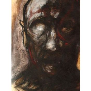 Drawing titled "Histoire et visage…" by Claude Duvauchelle, Original Artwork, Other