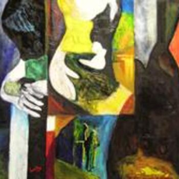 Painting titled "L'immaginario" by Leonblas, Original Artwork