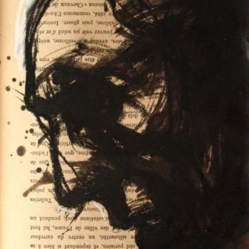 Drawing titled "Histoire et visage…" by Claude Duvauchelle, Original Artwork, Other