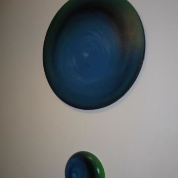 Ζωγραφική με τίτλο "Duo Sphere" από Richard Mangold, Αυθεντικά έργα τέχνης, Λάδι