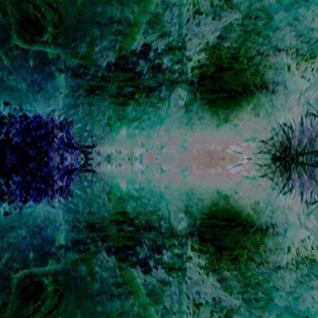 Digital Arts titled "Aqua Alien angel" by Millenia Foxtrot (Shadow Zero), Original Artwork