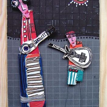 Peinture intitulée ""LES MUSICIENS"" par Catherine Suchocka, Œuvre d'art originale