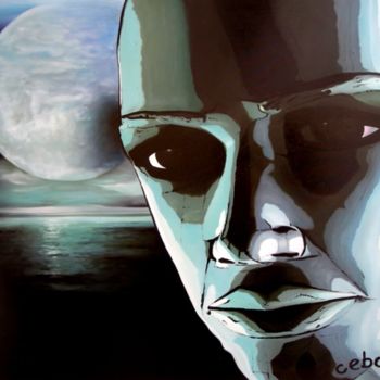 Painting titled "Patrol" by Cebarre, Original Artwork, Oil