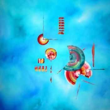 Peinture intitulée "épluchure du temps" par Patou.B, Œuvre d'art originale