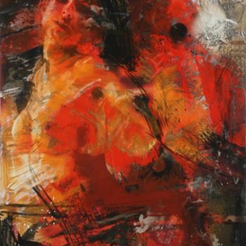 Painting titled "Que hago" by Rafael Espitia Perea, Original Artwork