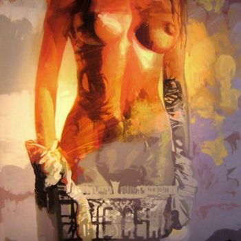 Painting titled "Mi Cuerpo" by Rafael Espitia Perea, Original Artwork