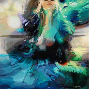 Painting titled "Yo estoy aqui" by Rafael Espitia Perea, Original Artwork