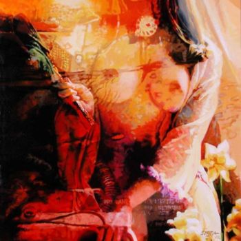 Painting titled "Maria" by Rafael Espitia Perea, Original Artwork