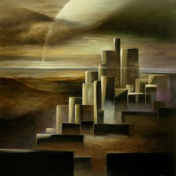 Painting titled "Oxygen" by Cebarre, Original Artwork, Oil