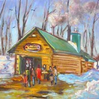 Painting titled "Vanier_Sucrerie.jpg" by Sylvio Gagnon, Original Artwork