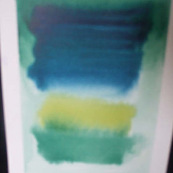 Painting titled "Colour Field Green,…" by Richard Mangold, Original Artwork, Oil