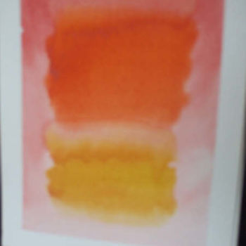 Ζωγραφική με τίτλο "Colour Field Red,Or…" από Richard Mangold, Αυθεντικά έργα τέχνης, Λάδι