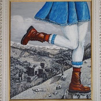 Peinture intitulée "Randonnée dans la R…" par Térégia, Œuvre d'art originale