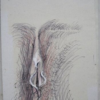 Dessin intitulée "INTIME II" par Michel Moskovtchenko, Œuvre d'art originale