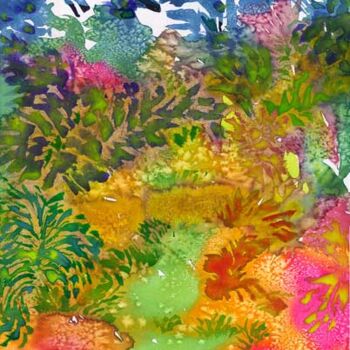 Painting titled "Jungle #1" by Carl Aldana, Original Artwork