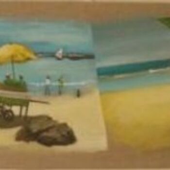 Peinture intitulée "Mémoire de vacances" par Hélène Untereiner, Œuvre d'art originale, Huile
