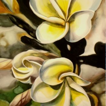 "Verticle Plumeria" başlıklı Tablo Lelia tarafından, Orijinal sanat