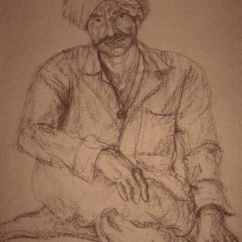 Drawing titled "Ballappa" by Studiocosmicmandala, Original Artwork, Other